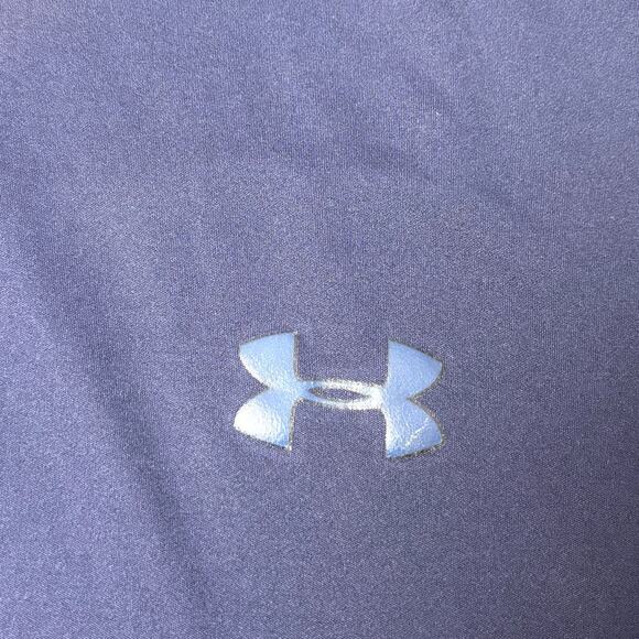 Under Armour Men's Navy Blue Logo Performance Short Sleeve Shirt XL - Picture 4 of 6